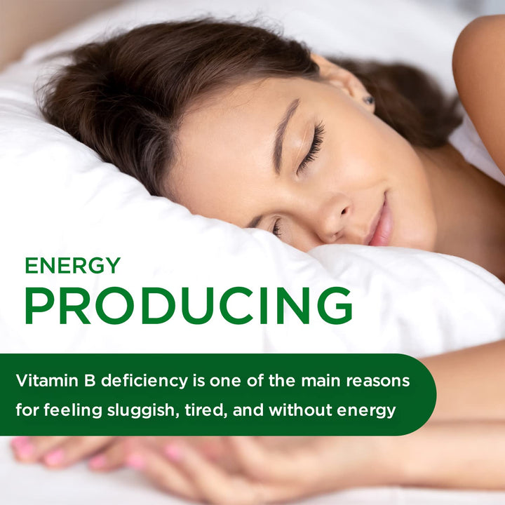 B-Healthy - Vegan Vitamin B Complex - Includes Methylated Folic Acid &amp; Full Spectrum B Vitamins - Supports Immune, Brain &amp; Heart Health* - 60 Vegetable Capsules