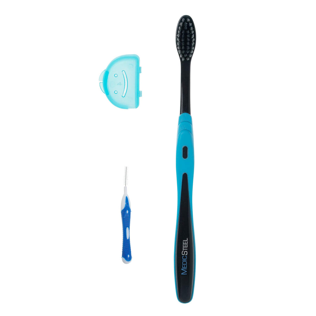 MedicSteel Orthodontic Toothbrush with Free Interdental