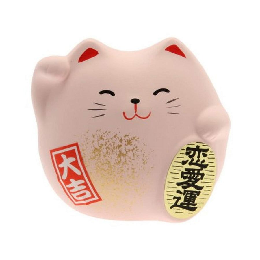 Maneki Neko Charm Renai-un Collectible Figurine, Love, Pink