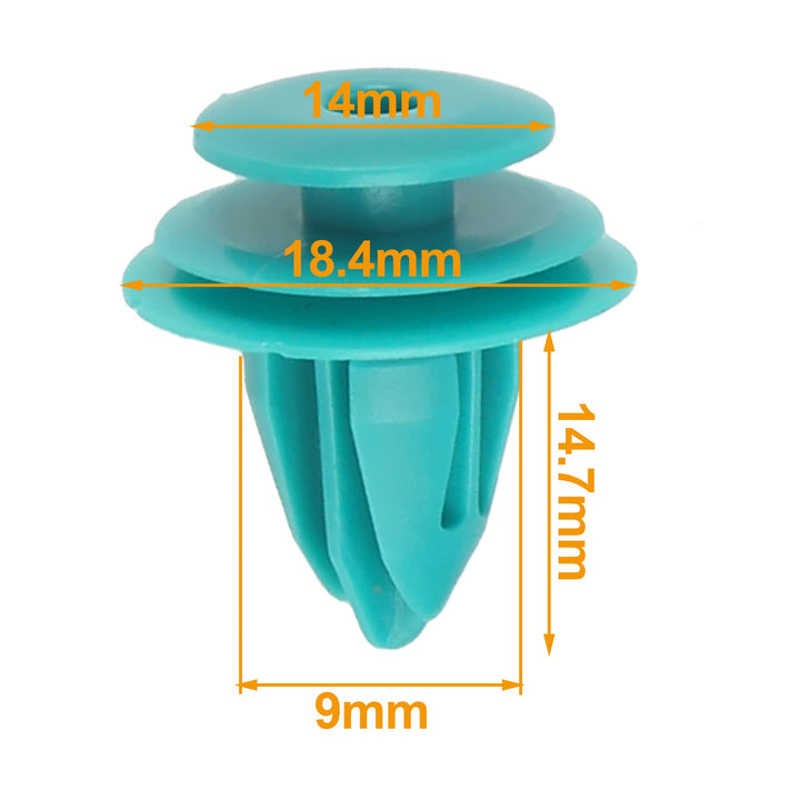 Carbbia 50 Trim Door Panel Retainer Clips 90467-10188 for 9mm Hole - 50pcs
