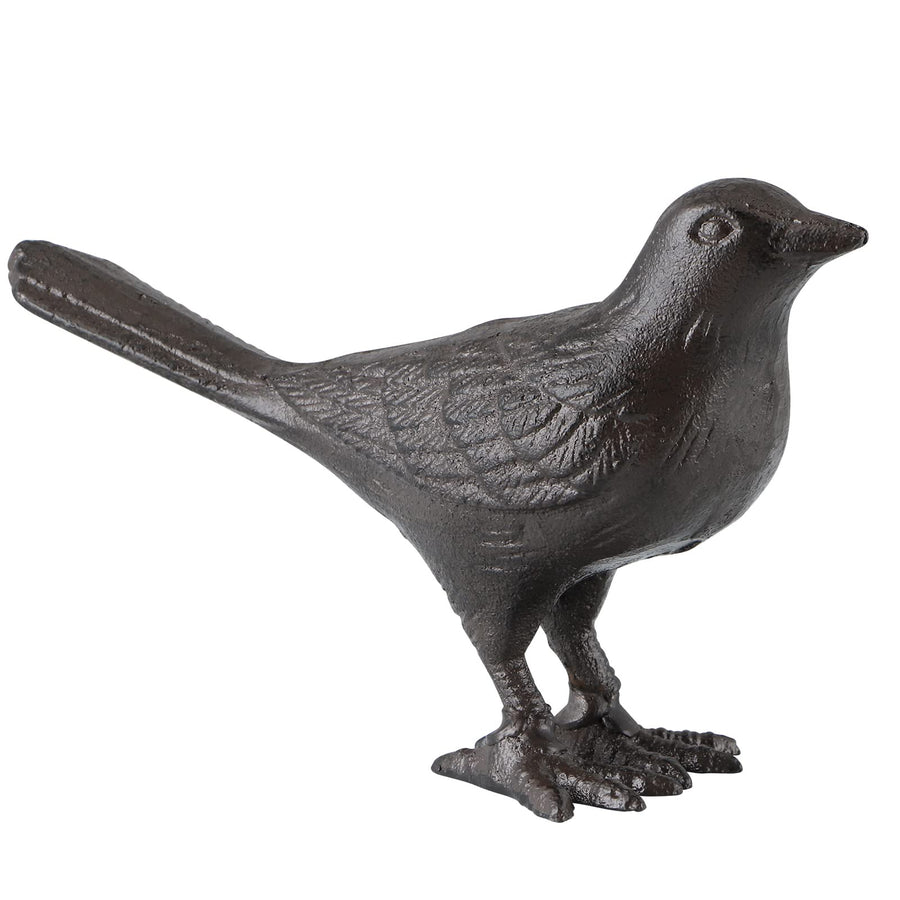 Cast Iron Bird Figurine, Bird Statues Home Decor, Decorative Dove Sculpture Ornament for Farmhouse, Shelf