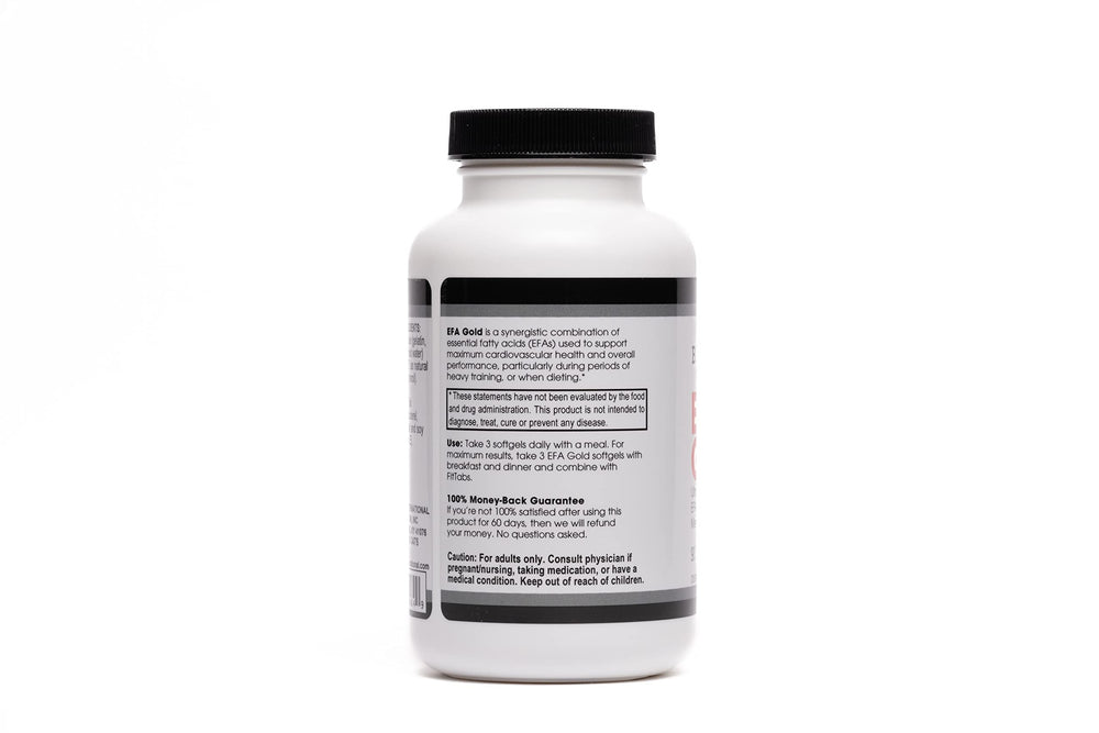 EFA Gold, 90 Softgel Capsules. High Potency Omega-3s EPA and DHA + Omega 6&9 Fatty Acids. Combination Fish, Flaxseed and Borage Oil.