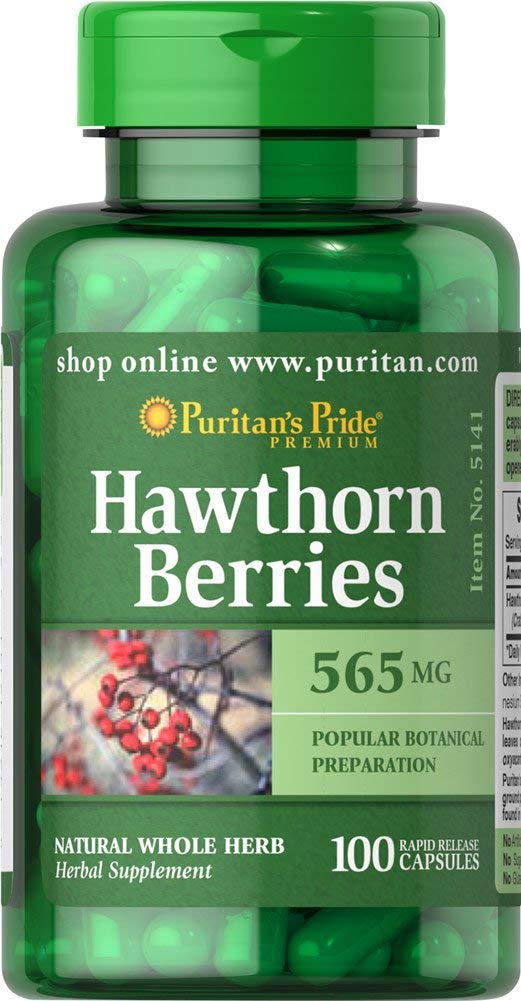 Puritan&#39;s Pride Hawthorn Berries 565 mg-100 Cap