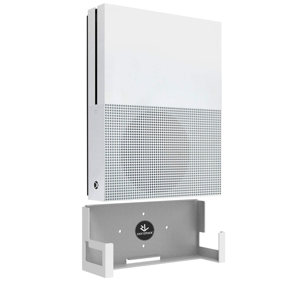 Wall Mount for Xbox One S,All Metal Vertical Hanging On Wall with Power Botton Left/Right,Wall Shelf Bracket for Xbox 1S