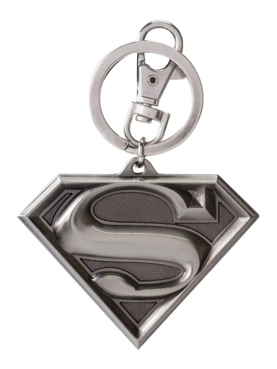 Superman Logo Pewter Keyring, 2''
