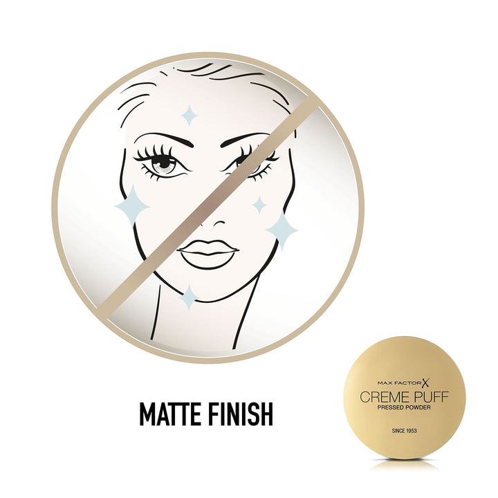 Max Factor Max Factor Creme Puff Pressed Compact Powder - 053 Tempting Touch, 21 G, 053 Tempting Touch, 21 g