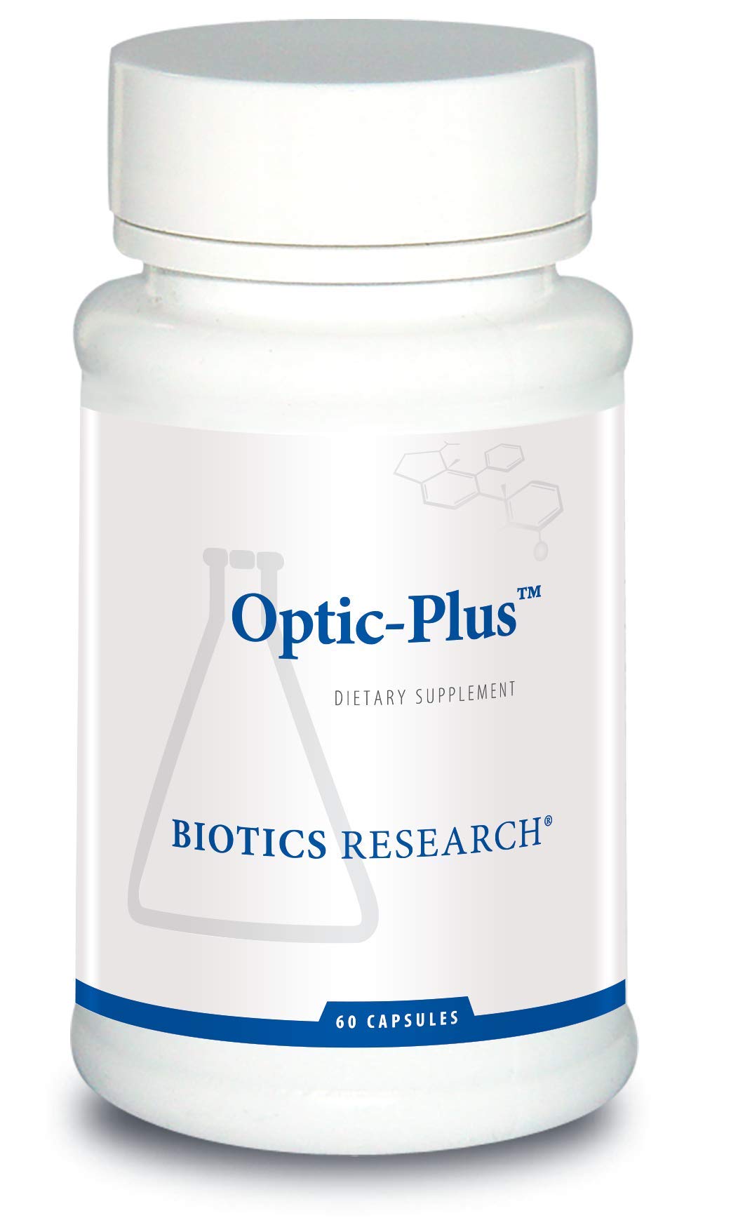 Optic Plus Eye Vitamin &amp; Mineral Support Supplement with Lutein and Zeaxanthin, Healthy Retinal Tissue and Vision 60 Capsules