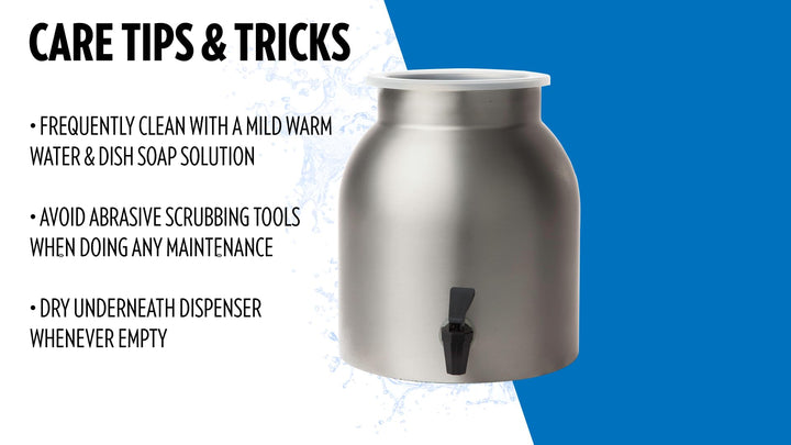Stainless Steel Water Dispenser, 2.2-Gallon(single)