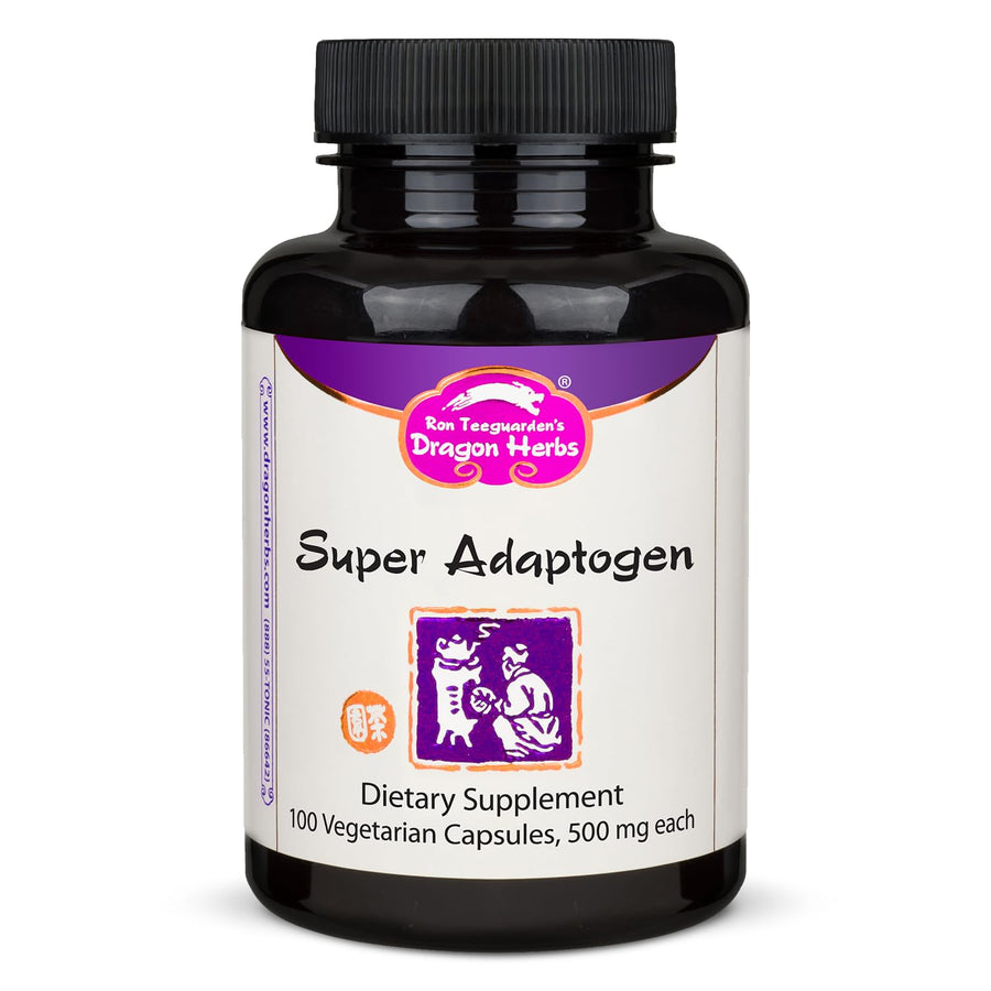 Super Adaptogen | All Natural Supplement to Support Well-Being, Mood, Immune Function, Strong Adaptive Response | All Natural Ingredients, Non-GMO (100 Capsules, 500 mg Per Capsule)”