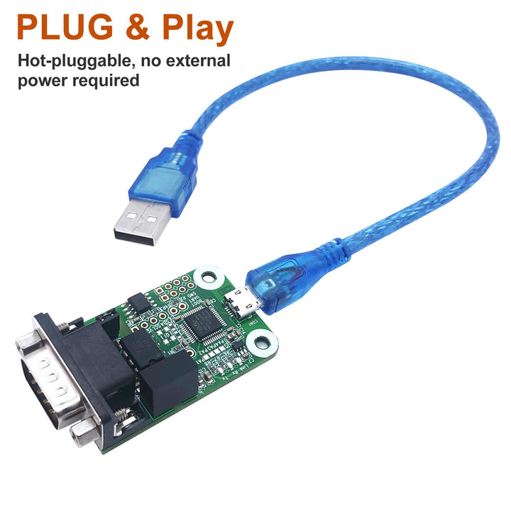 USB CAN Converter Module for Raspberry Pi 5/4/Pi3B+/Pi3/Pi Zero(W)/Jetson Nano/Tinker Board and Any Single Board Computer Support Windows Linux Mac OS Android Venus OS