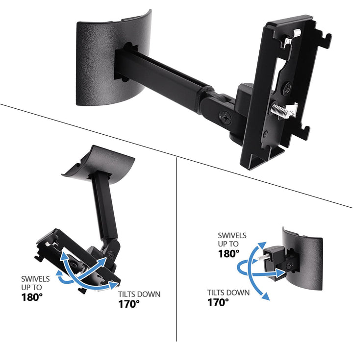 Black UB-20 Series II Wall Mount Ceiling Bracket Stand 