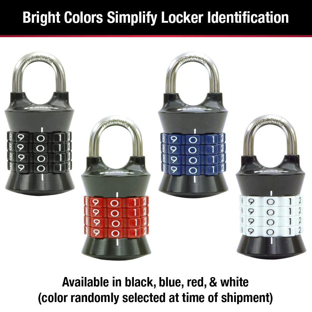 1535D Locker Lock Set Your Own Combination Padlock, 1 Pack, Colors May Vary