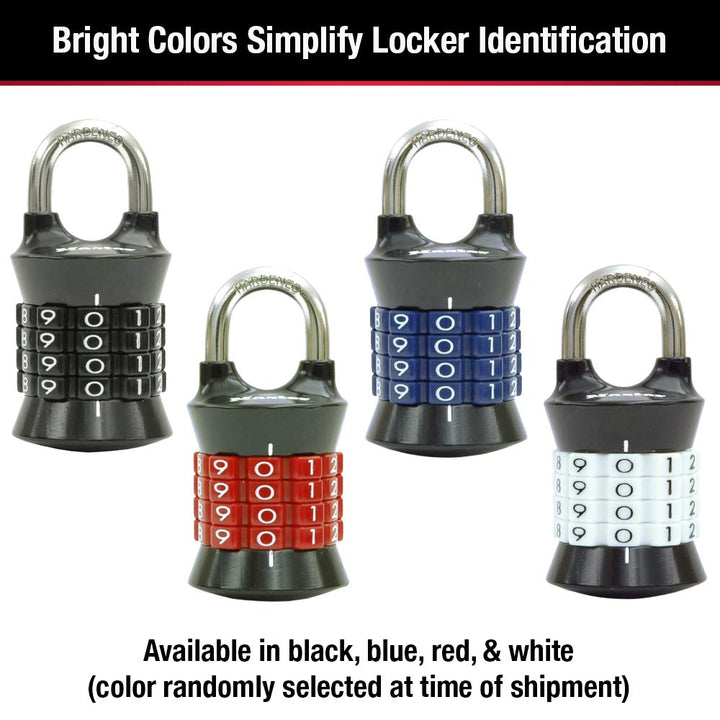 1535D Locker Lock Set Your Own Combination Padlock, 1 Pack, Colors May Vary