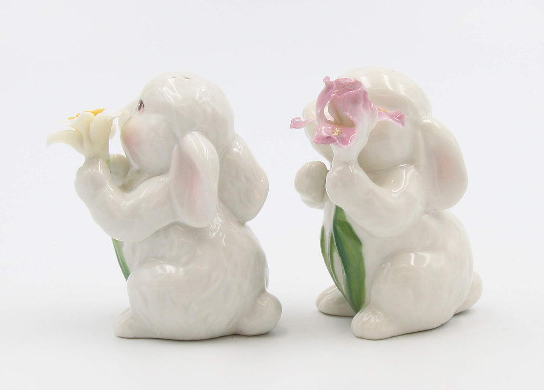 Designs Cosmos 10588 Salt &amp; Pepper Shaker, 1 3/8 X 2 7/8&amp;Quoth, White