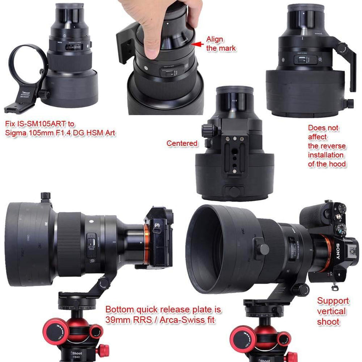 iShoot 82mm Metal Tripod Mount Ring Lens Collar Compati