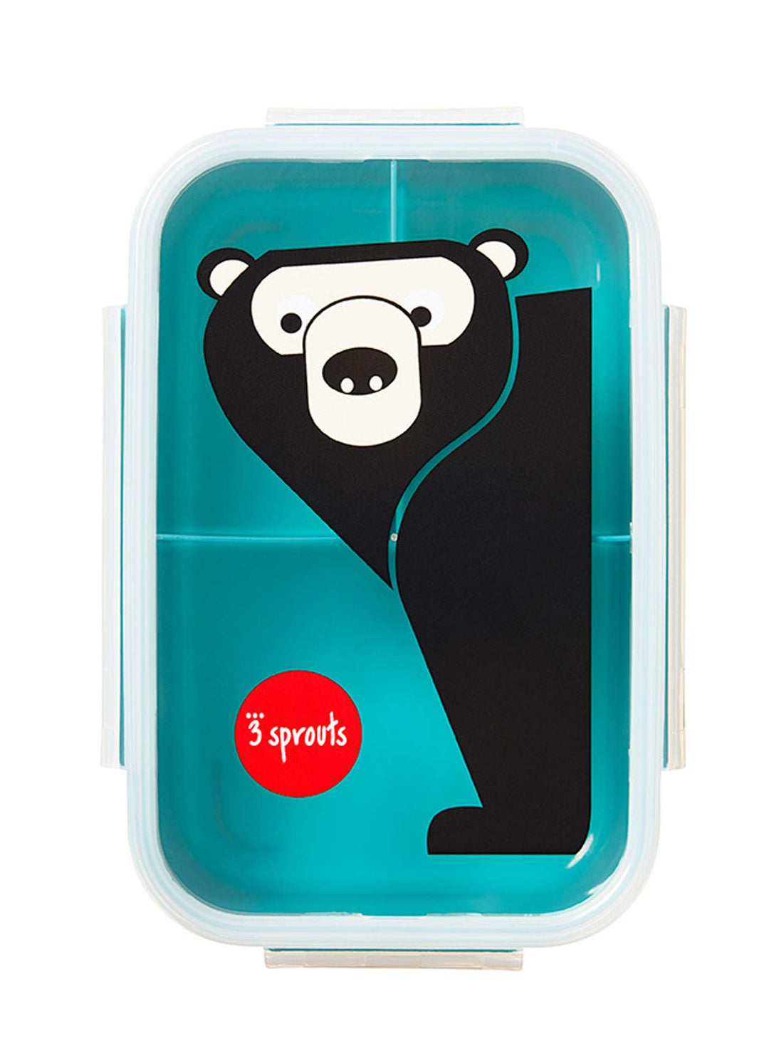 3 Sprouts Bento Box for Kids – Leakproof, BPA-Free Lunch Box with 3 Compartments for Back to School, Reusable On-the-Go Meal and Snack Containers - Deer