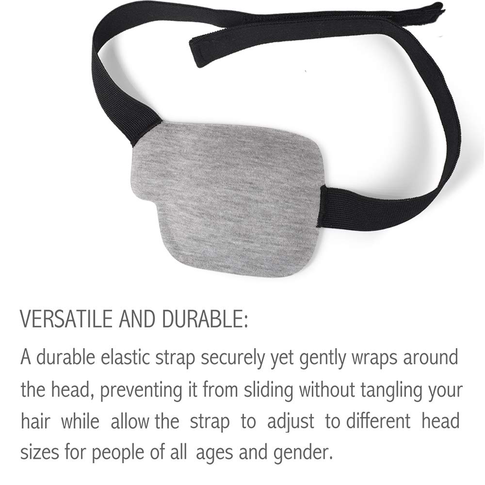 FCAROLYN 3D Eye Patch - Gray (Right Eye)