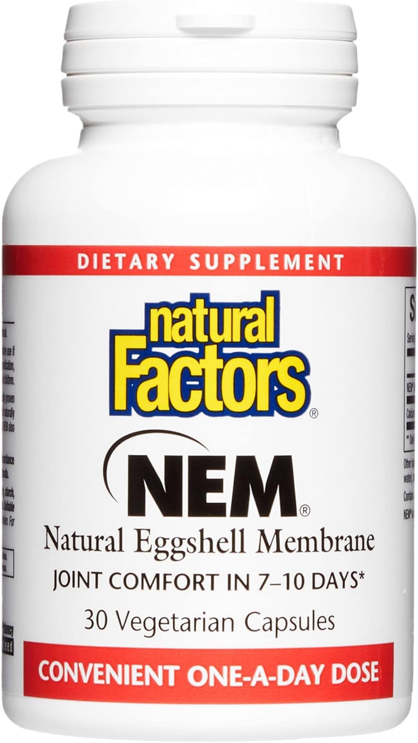 , NEM Natural Eggshell Membrane, Promotes Joint Comfort and Flexibility, 30 Capsules