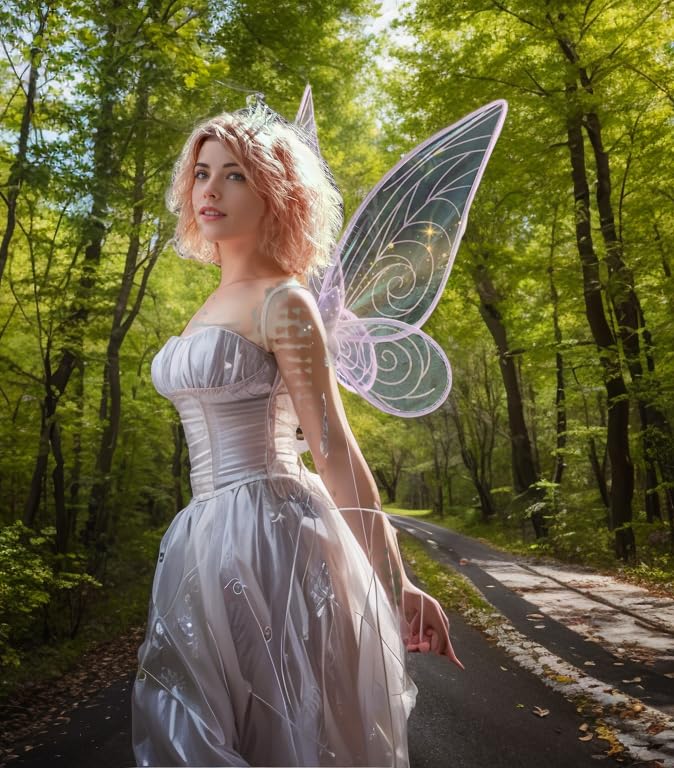 caretoto Fairy Wings for Adults Halloween Fairy Costume