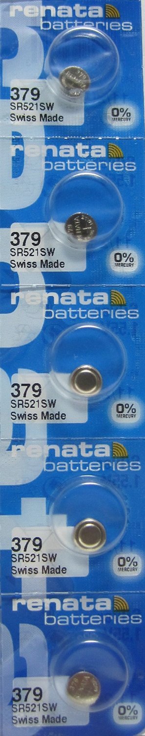 Renata Renata 5 379 SR521SW Silver Oxide Zero Mercury E