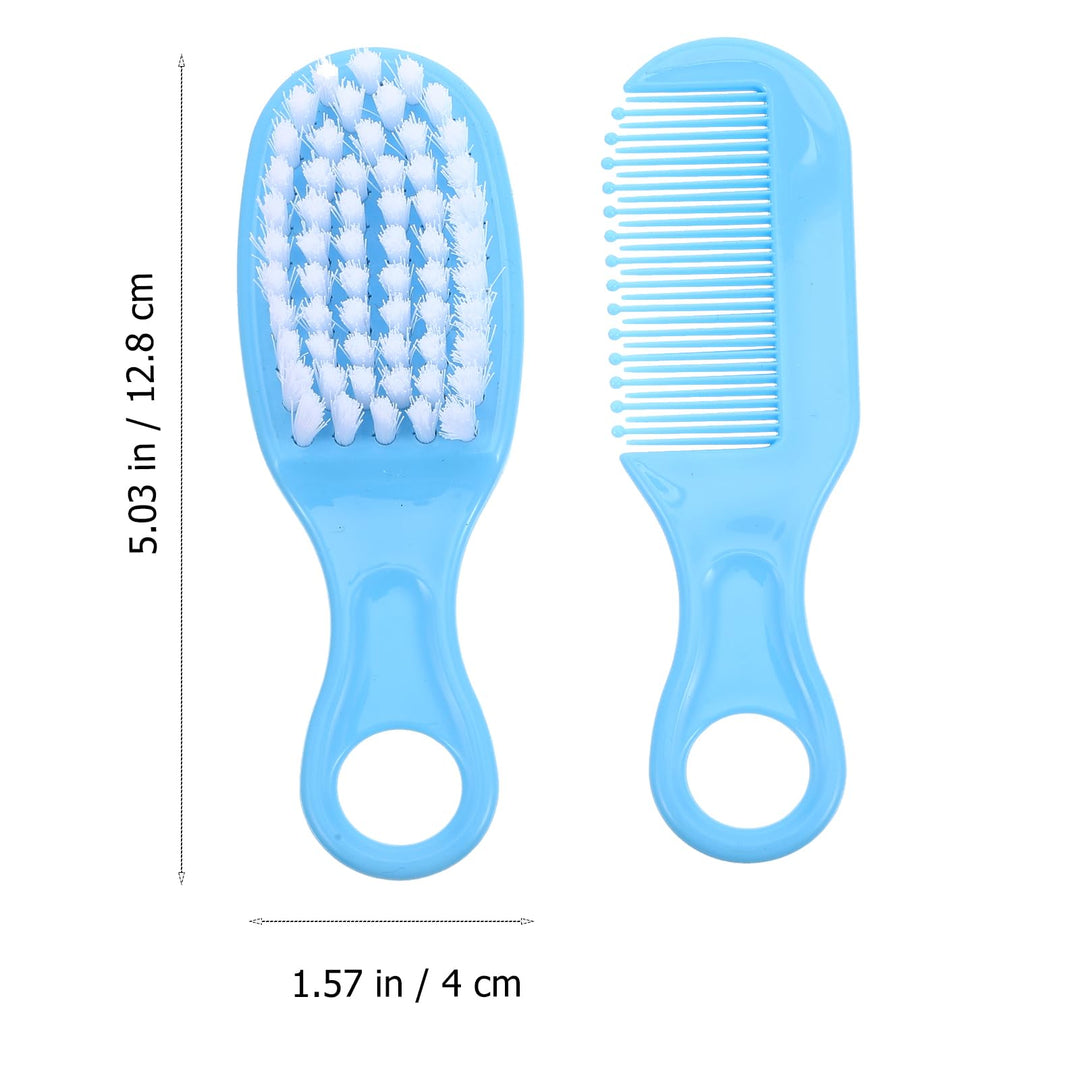 EXCEART Baby Hair Brush and Comb Set Massage Scalp Brush for Newborn and Toddler 1Set (Pink)