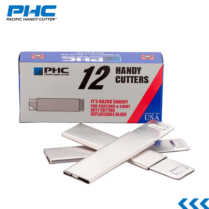 Inc. HC100 Handy Box Cutter, Tap Open/Tap Close, 12 per Box, Assorted(Packaging may vary)