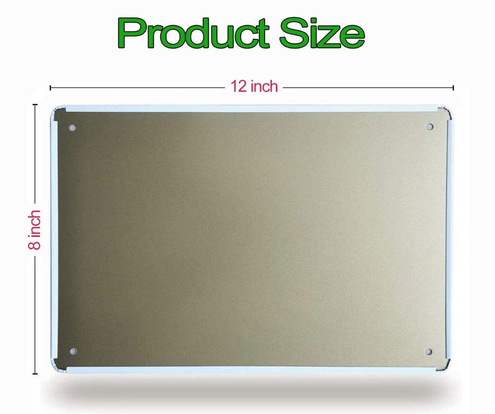 2nd Amendment 8x12 Vintage American Flag Tin Sign Man Cave Decor Sign