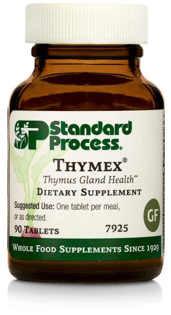 Standard Process - Thymex - Thymus Gland Support Supplement, Supports Immune System Health, Provides Antioxidant Vitamin C, Gluten Free - 90 Tablets