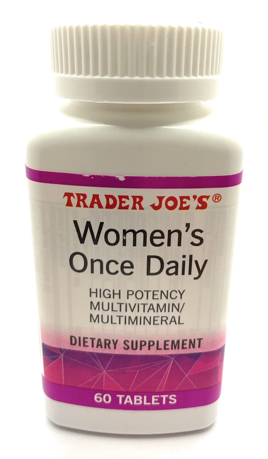 Womens Once Gluten Free Daily High Potency Multivitamin & Multimineral Supplement 60 Tablets by Trader Joe's(Pack of 1)