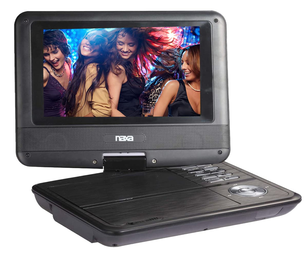 Electronics NPD-703 7-Inch TFT LCD Swivel Screen Portable DVD Player - Black Lacquer
