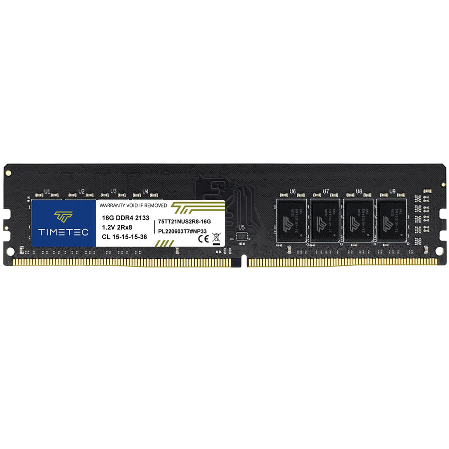 16GB DDR4 2133MHz PC4-17000 Non-ECC Unbuffered 1.2V CL15 2Rx8 Dual Rank 288 Pin UDIMM Desktop PC Computer Memory RAM Module Upgrade (16GB)