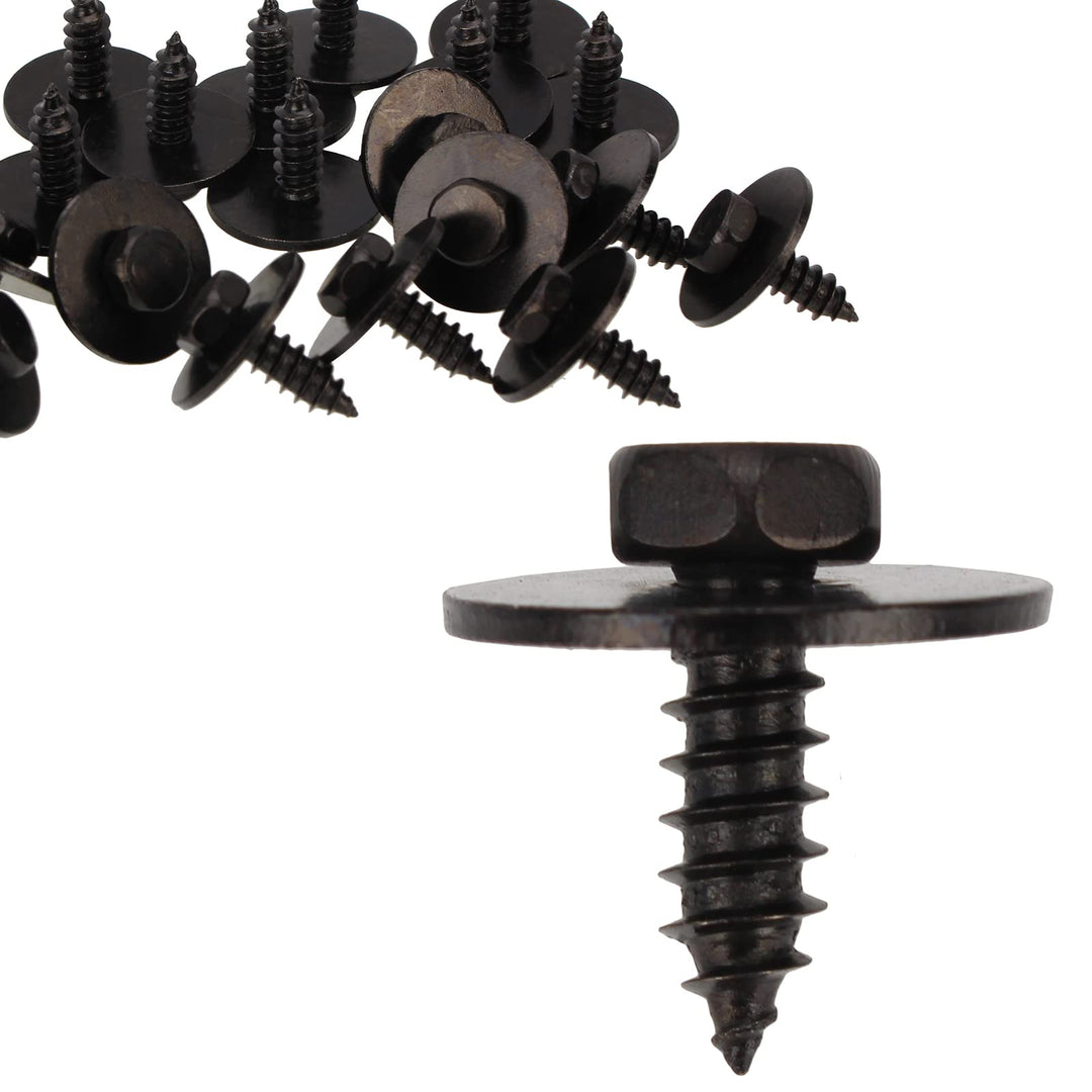 Carbbia 30Pcs M4.8-1.61 x 16mm Screw Bumper Cover