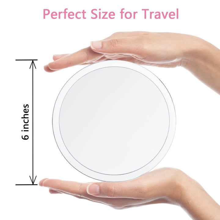 JMH 20X Magnifying Mirror with 3 Suction Cups for Easy 