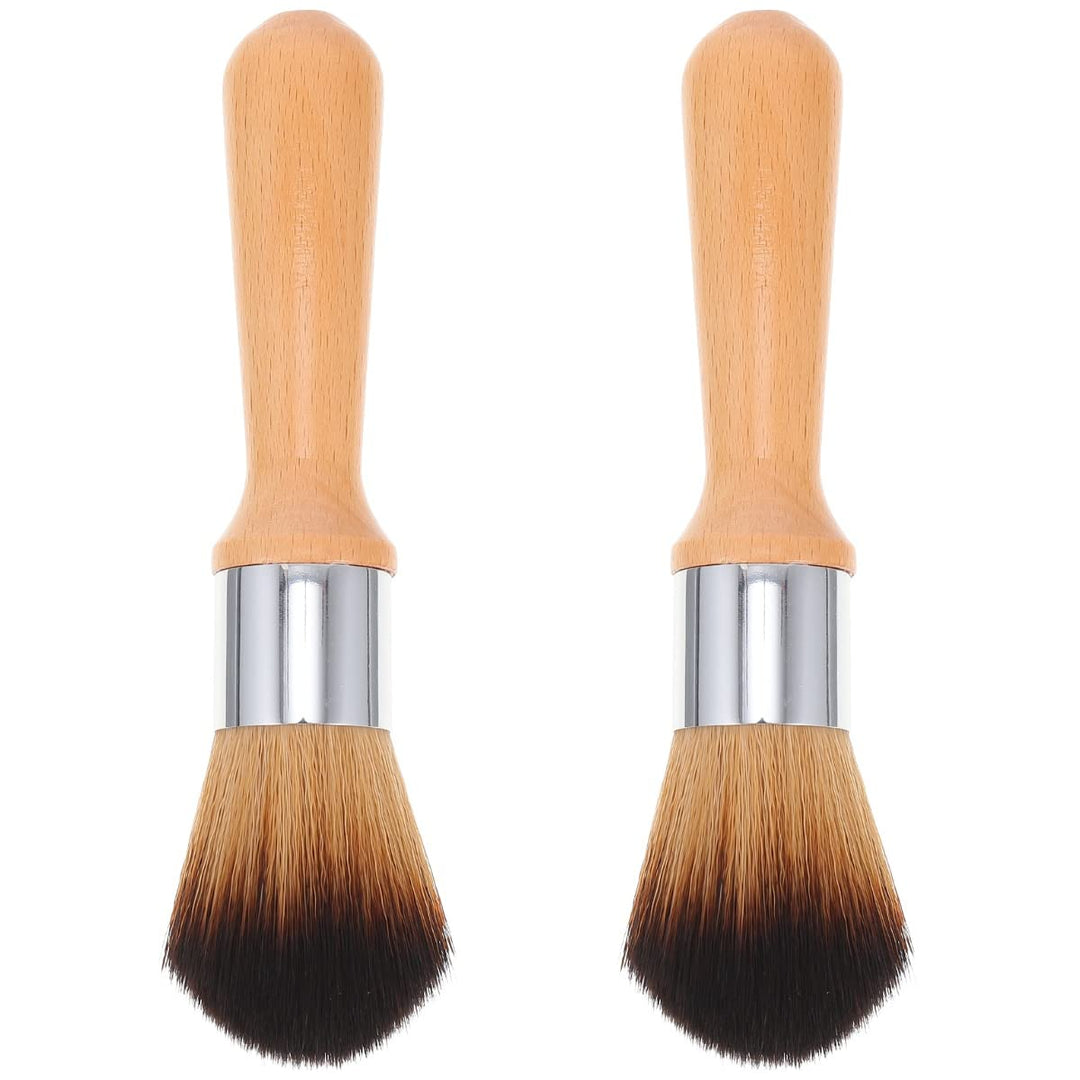 2pcs Model Dusting Brush Statue Cleaning Brush with Wooden Handle Model Brush Figurines Model Cleaner Dusting Brush for Figures Statues Musical Instrument