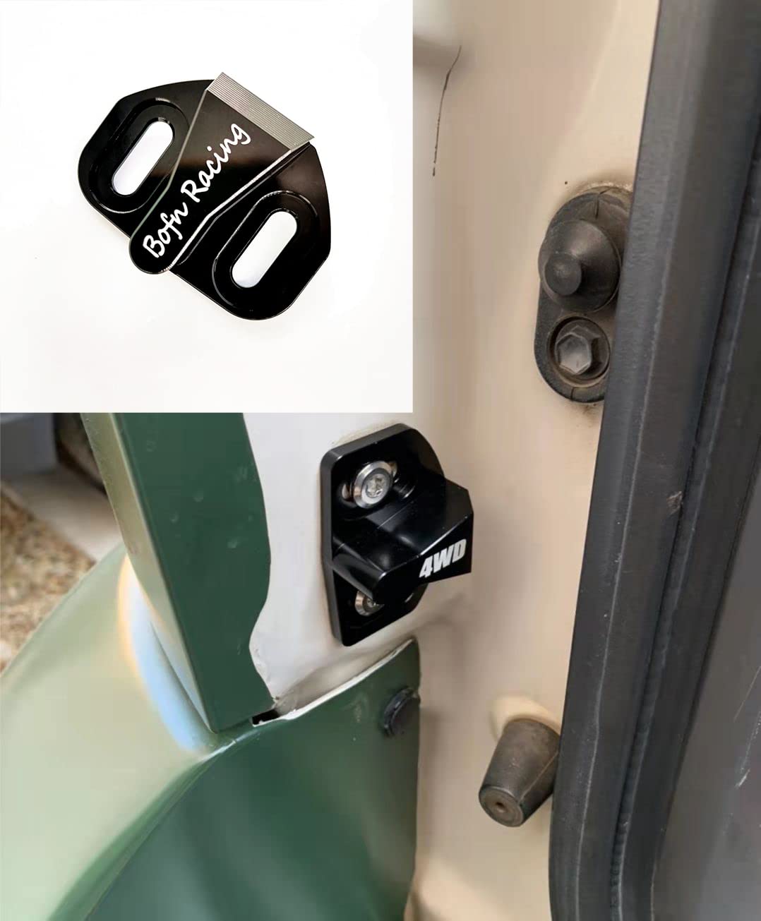Tailgate Latch Bumper Stop, Bumper Striker Cushion Compatible with Toyota FJ Cruiser 2007-2021, Prado 120 150 GX460 GX470 2003-2021, RAV4 2006-2012