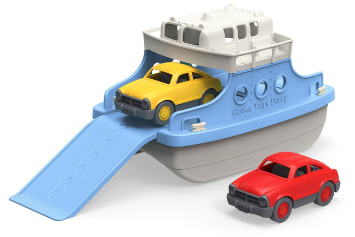 Ferry Boat with Mini Cars Bathtub Toy, Blue/White, Standard