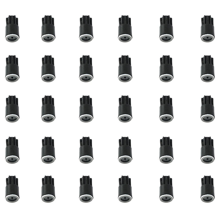 30pcs Waterproof Wire Connectors Nylon Grease Cap Outdoor Electrical Nuts Caps 11mm x 21.5mm, Black
