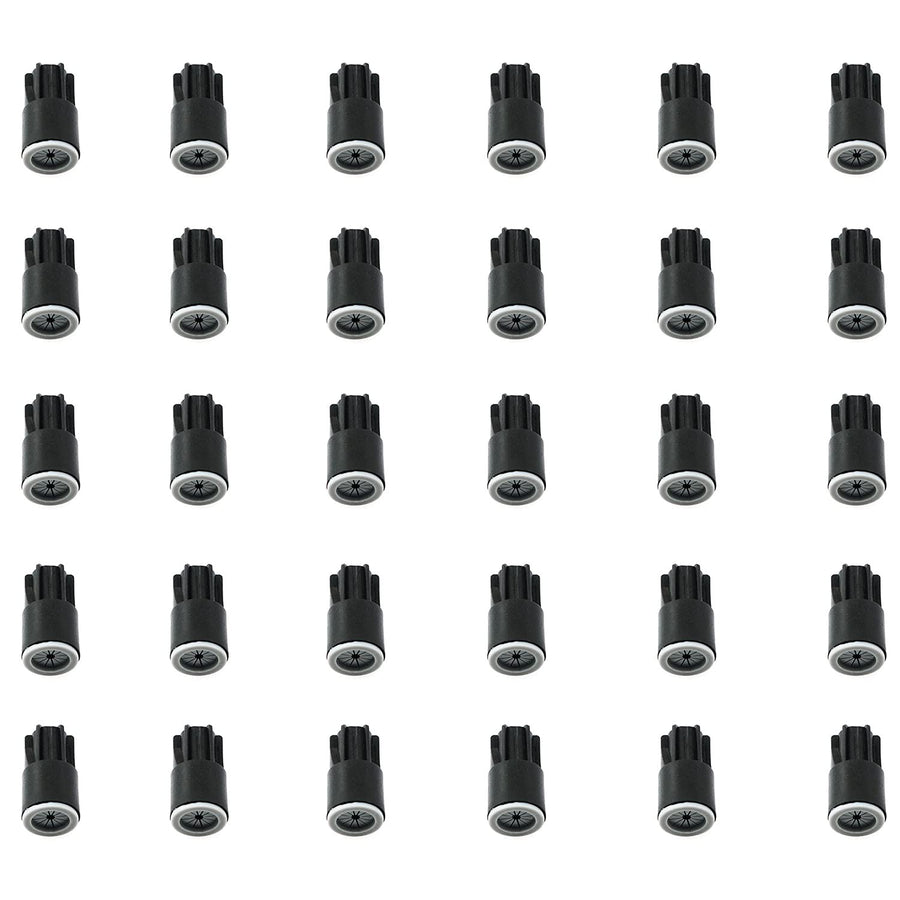 30pcs Waterproof Wire Connectors Nylon Grease Cap Outdoor Electrical Nuts Caps 11mm x 21.5mm, Black
