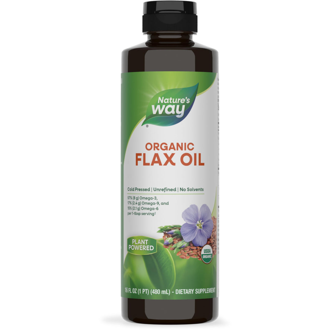 Nature&#39;s Way Organic Flax Oil, USDA Certified O
