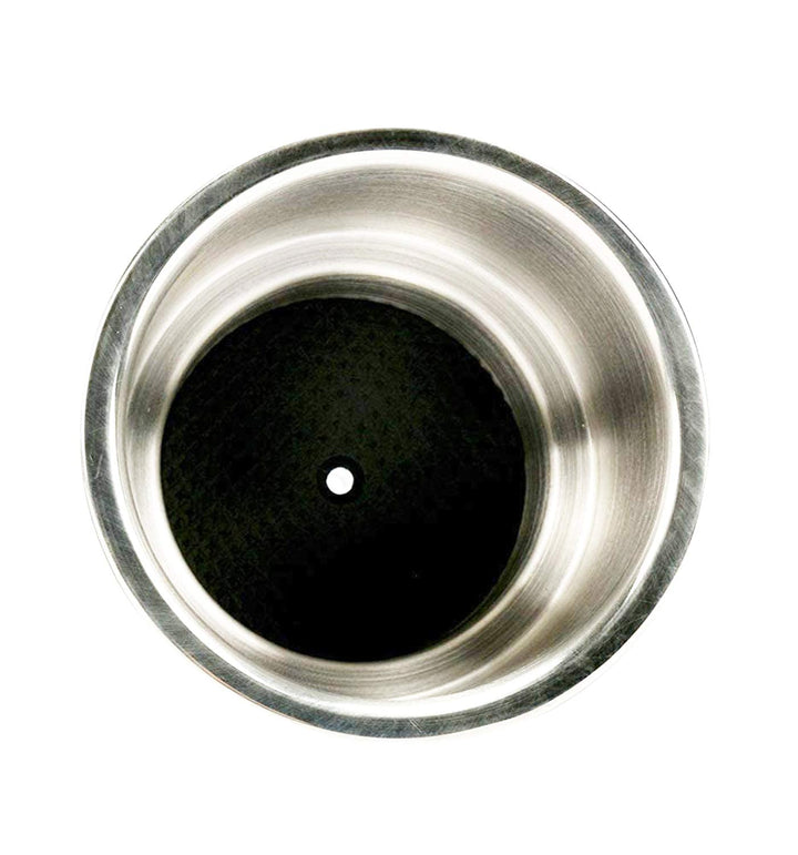 4 Height Boat Cup Holder Stainless Steel Recessed Drink Holders RV Inset Pontoon Cup Holder with Drain for Ships Sofa Car Table Recliner Camper (2pcs)