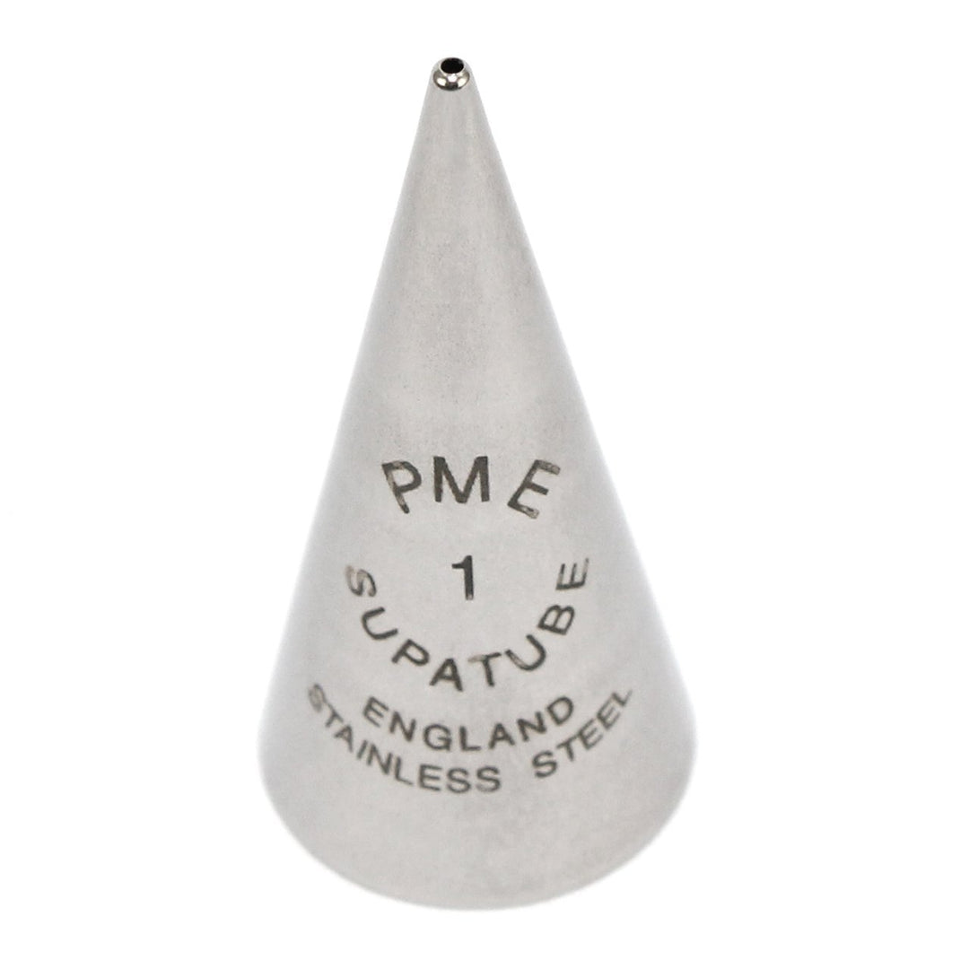 Seamless Stainless Steel Supatube Decorating Tip, Writer #1, Standard, Silver