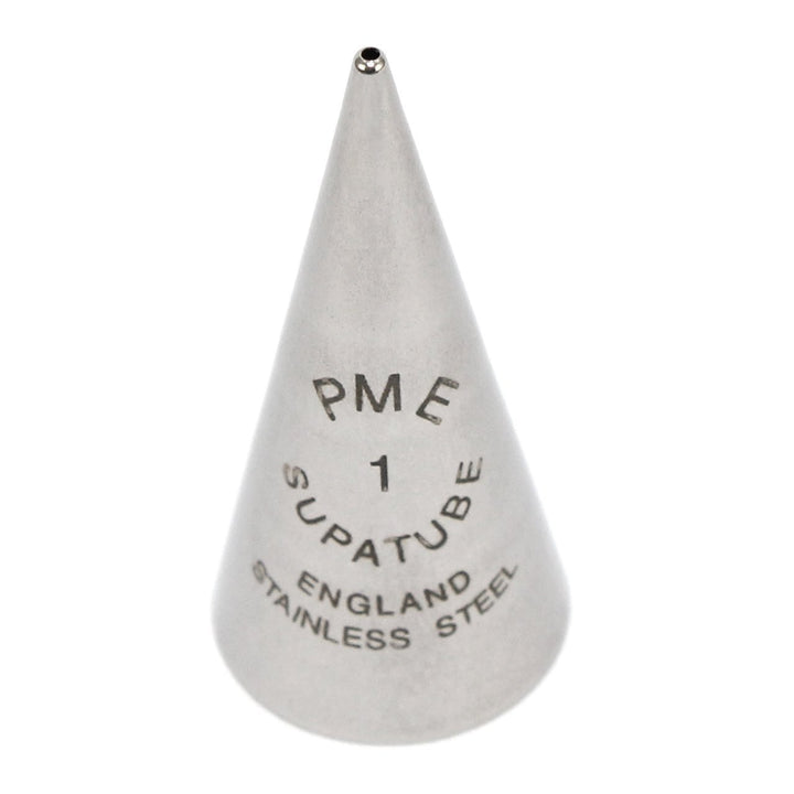 Seamless Stainless Steel Supatube Decorating Tip, Writer #1, Standard, Silver