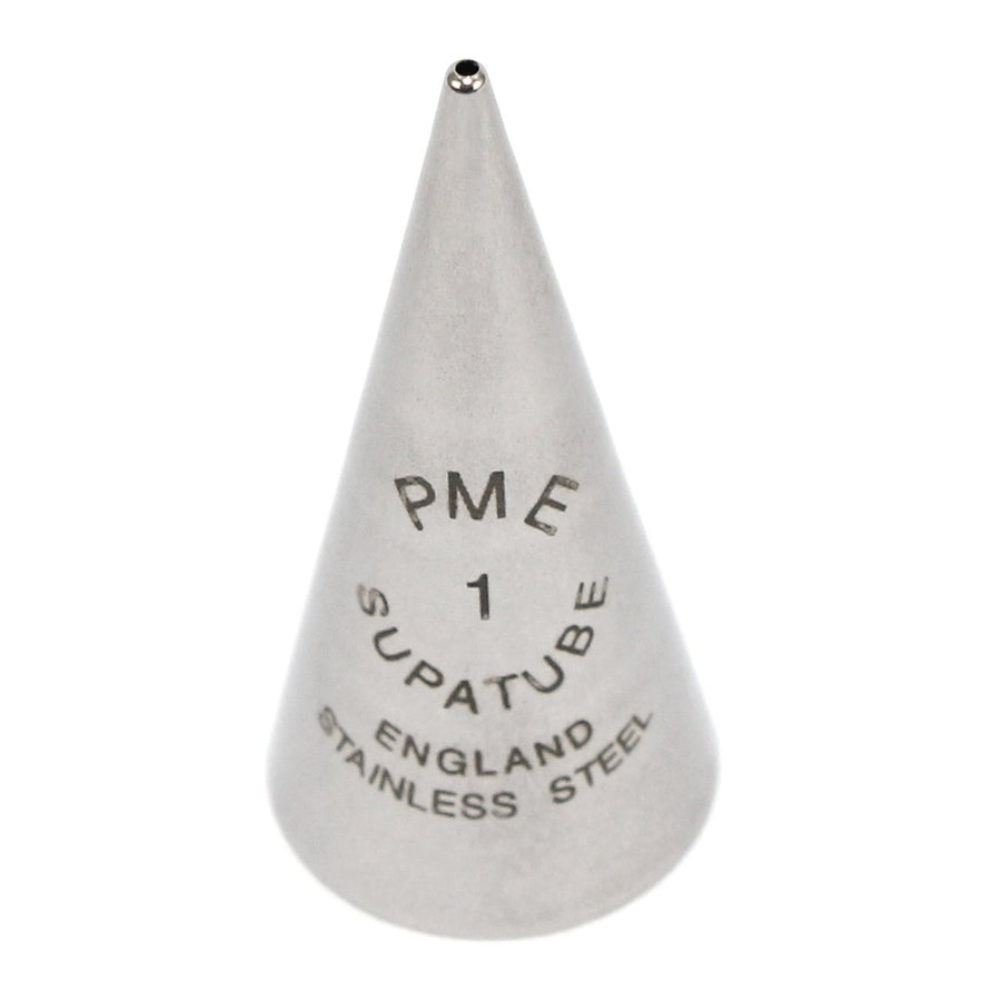 Seamless Stainless Steel Supatube Decorating Tip, Writer #1, Standard, Silver