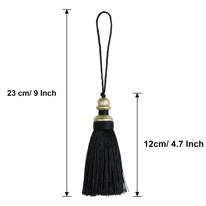 2 Pack Tassel Key Tassel with Loops, Handmade Tassel Craft, DIY Accessories for Home Decoration