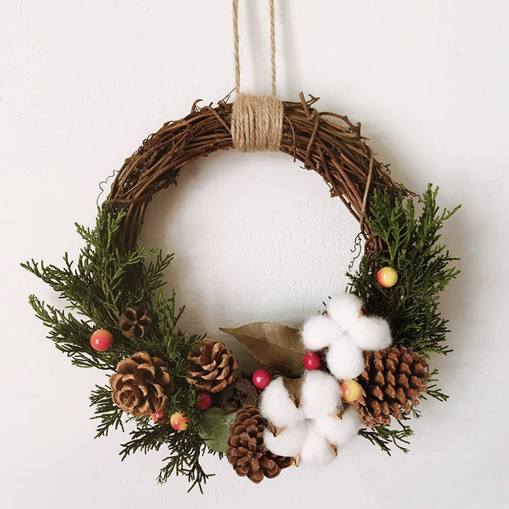 JOHOUSE 3.5-5Inch Natural Pine Cones, Large Pinecone,Ch