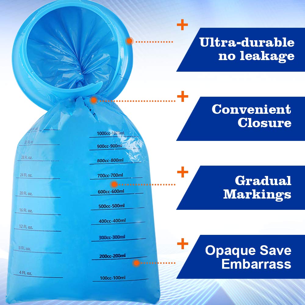 Emesis Bags, 30 Pack Disposable Vomit Bags Blue Barf Bags, Trash Bags Garbage Bags for Aircraft Car, Throw Up Nausea Bags for Travel Motion