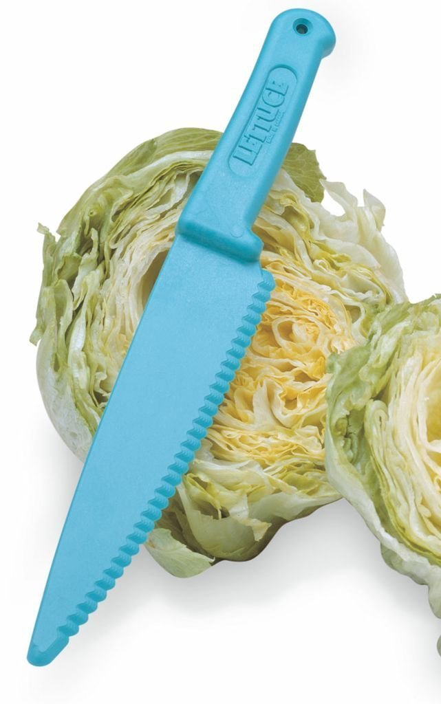 Norpro 586 , Blue Lettuce Knife, 11.25in/28.5cm