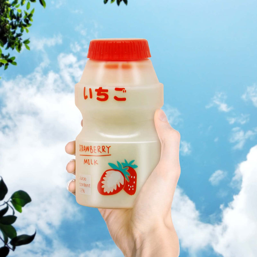 Kawaii Water Bottle For Kids, 16oz Cute Water Bottle For Girls With Strap ,Reusable Leakproof Water Jug For School&Office&Travel&Gift