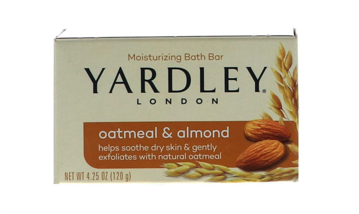 Yardley of London Naturally Moisturizing Bar Soap Oatmeal &amp; Almond 4 /pack