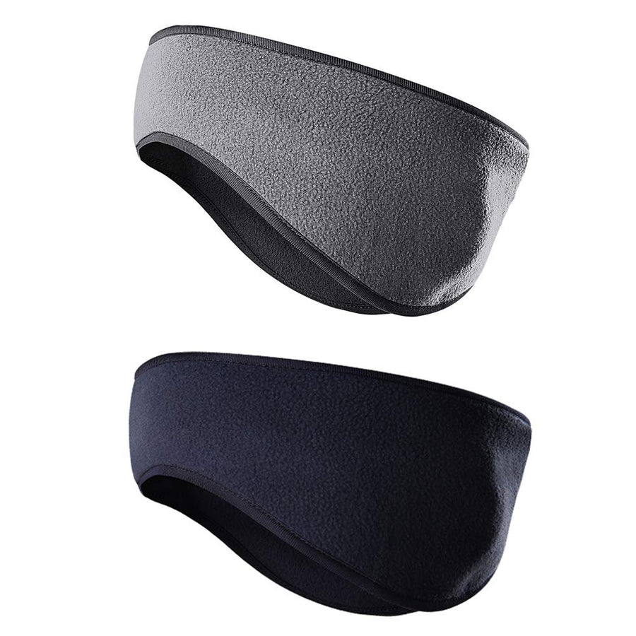 Fleece Ear Warmers for Men Women Kids - Winter Headband Ear Muffs Ear Covers for Cold Weather Running Cycling Ski
